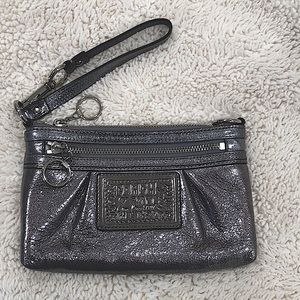 Meatallic Coach Convertible Wristlet